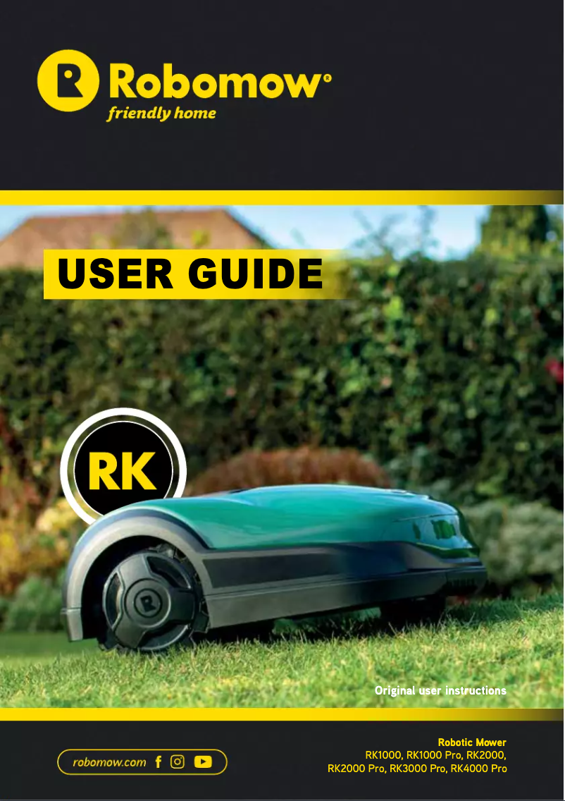 Image de la première page du manuel de l'appareil RK4000 Pro