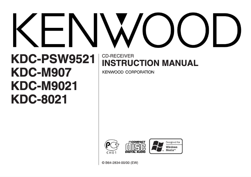 Page 1 de la notice Manuel utilisateur Kenwood KDC-M9021