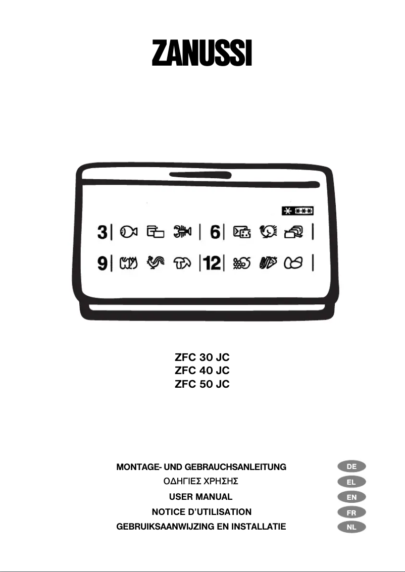 Page 1 de la notice Manuel utilisateur Zanussi ZFC 50 JC