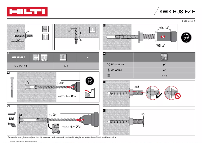 Página 1 del manual Manual de usuario Hilti KH-EZ E