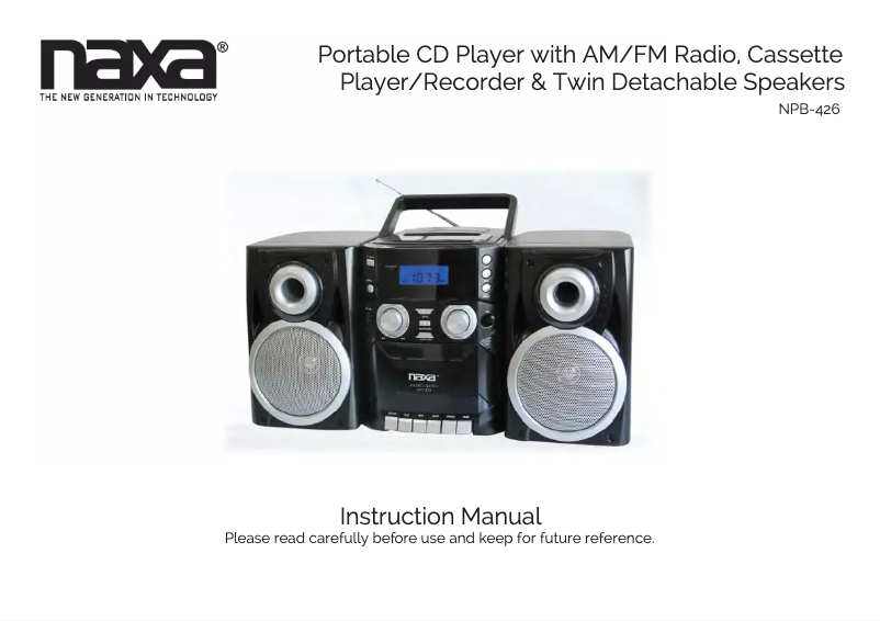 Image de la première page du manuel de l'appareil NPB-426