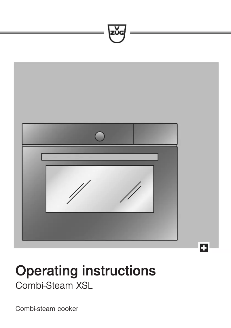 Page 1 de la notice Manuel utilisateur V-Zug Combi-Steam XSL
