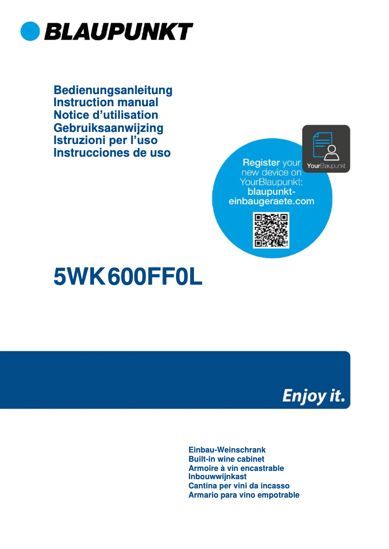 Page n°1 - Guide d'installation Blaupunkt 5WK600FF0
