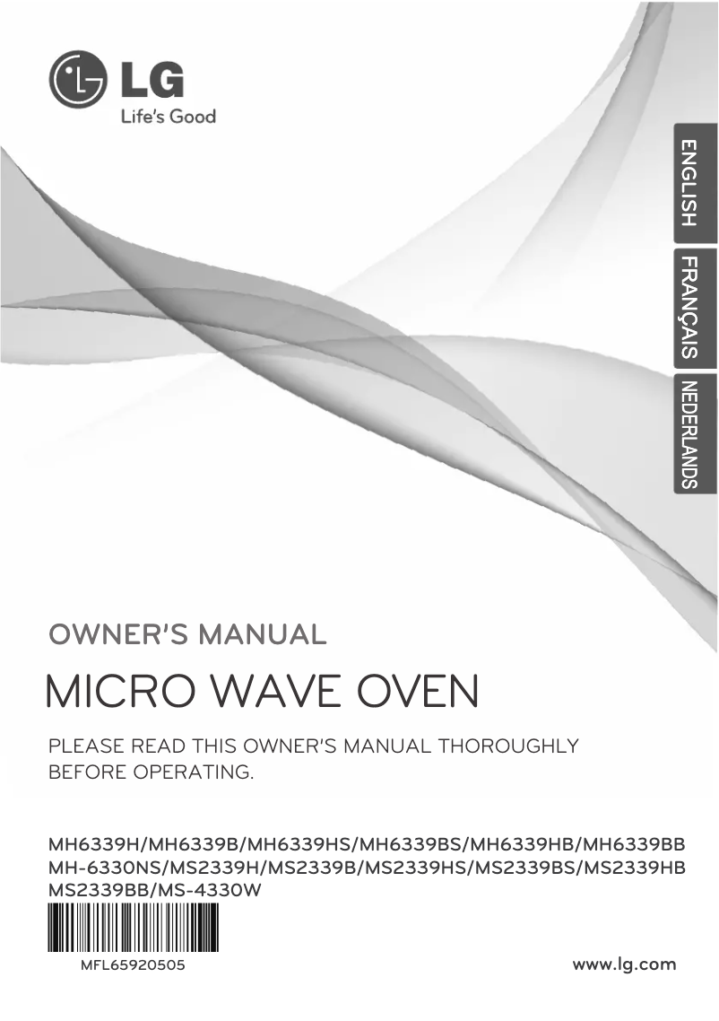 Image de la première page du manuel de l'appareil MS2339B