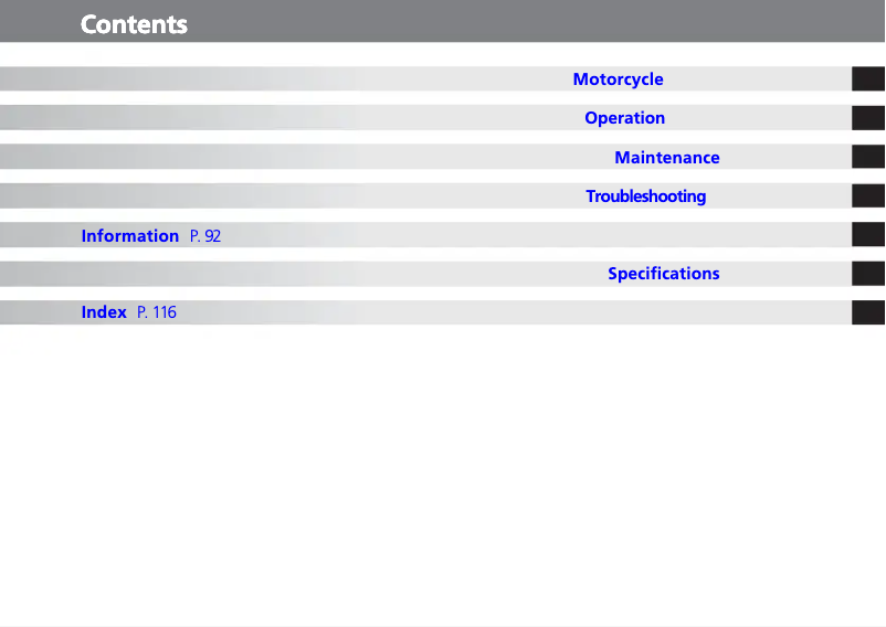 Page 1 de la notice Manuel utilisateur Honda XR650L (2012)