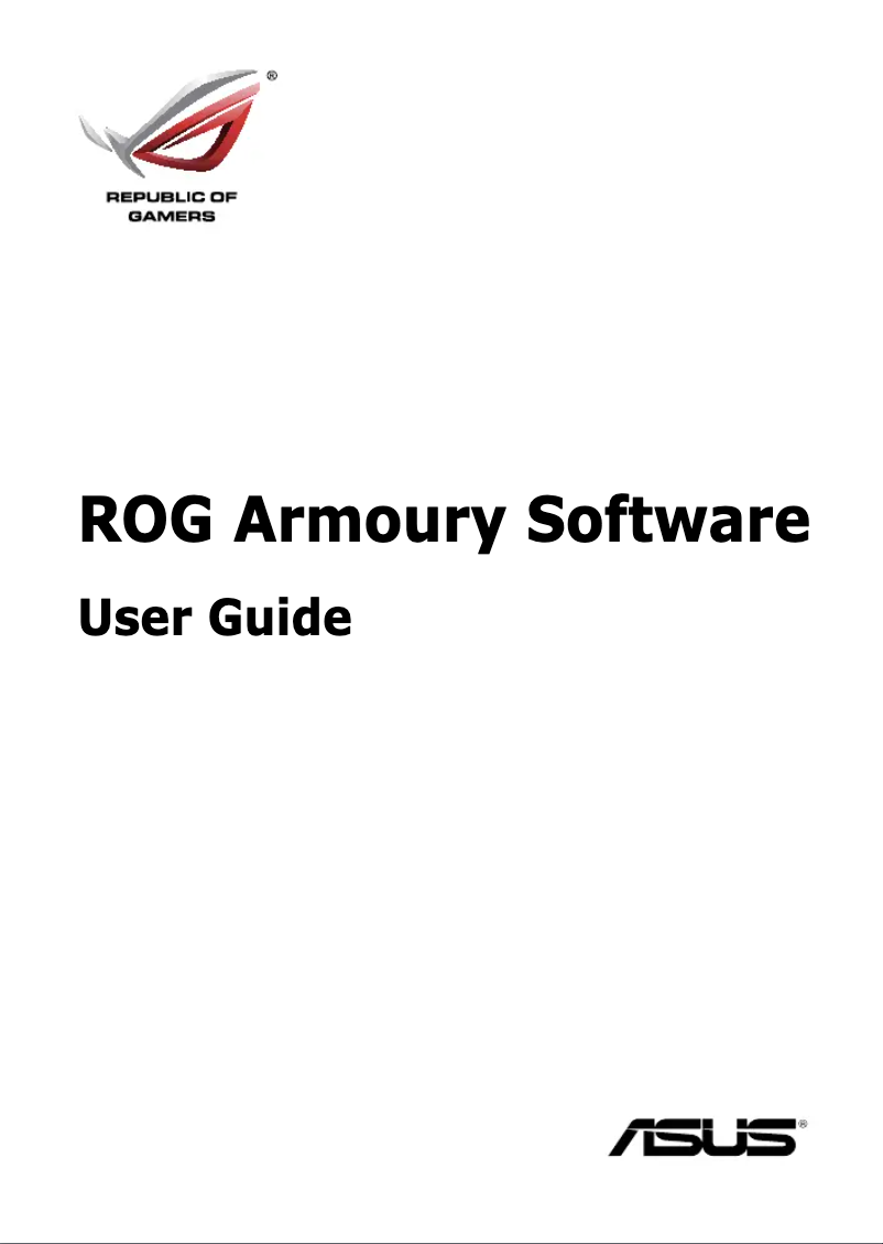 Página 1 del manual Manual de usuario Asus ROG Gladius