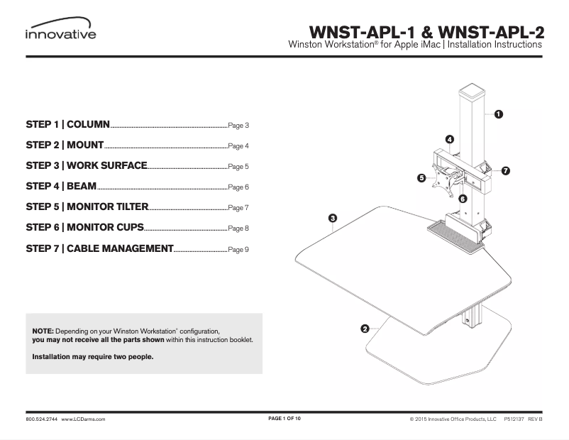 Página 1 del manual Manual de usuario Innovative WNST-APL-2