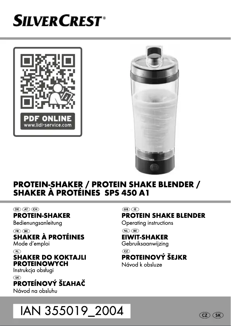 Page n°1 - Manuel utilisateur SilverCrest SPS 450 A1