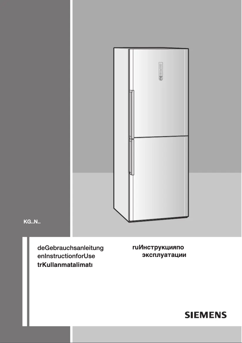 Página 1 del manual Manual de usuario Siemens KG57NA61NE