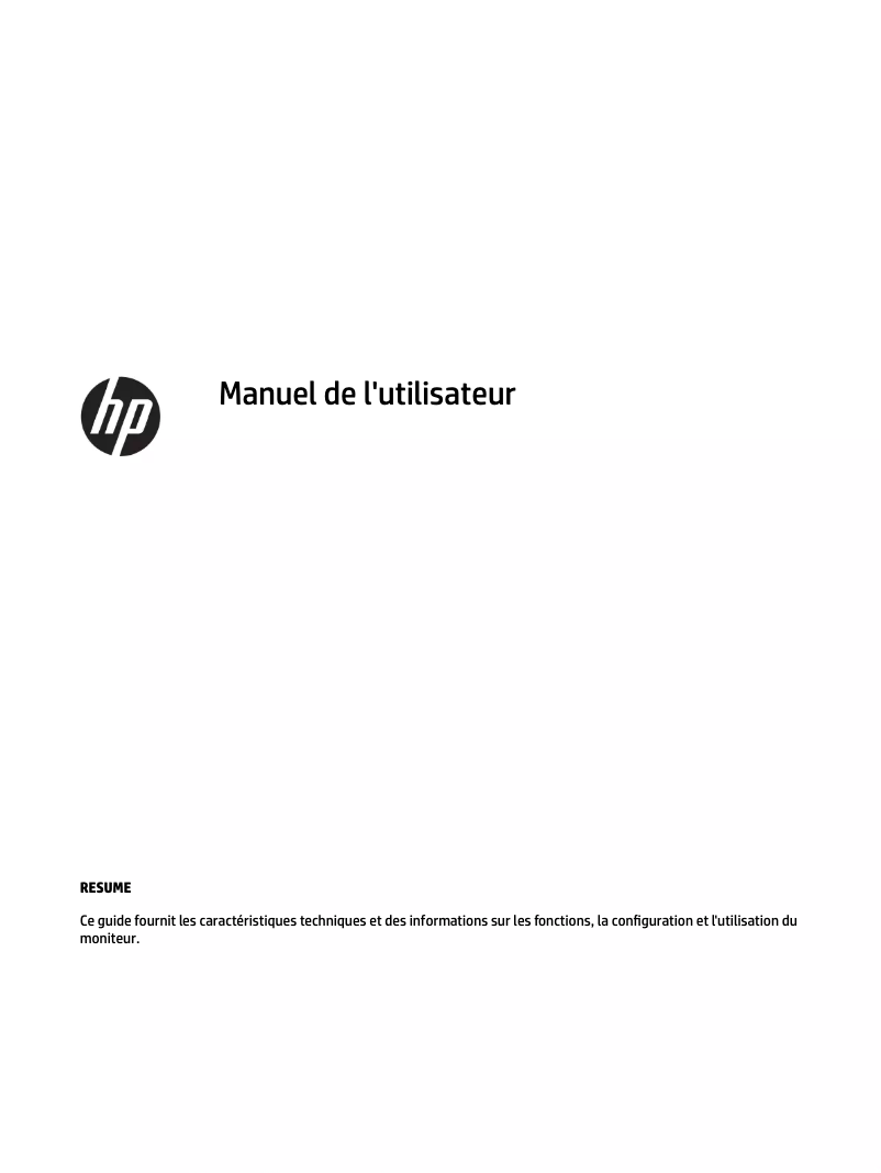 Página 1 del manual Manual de usuario HP X24ih