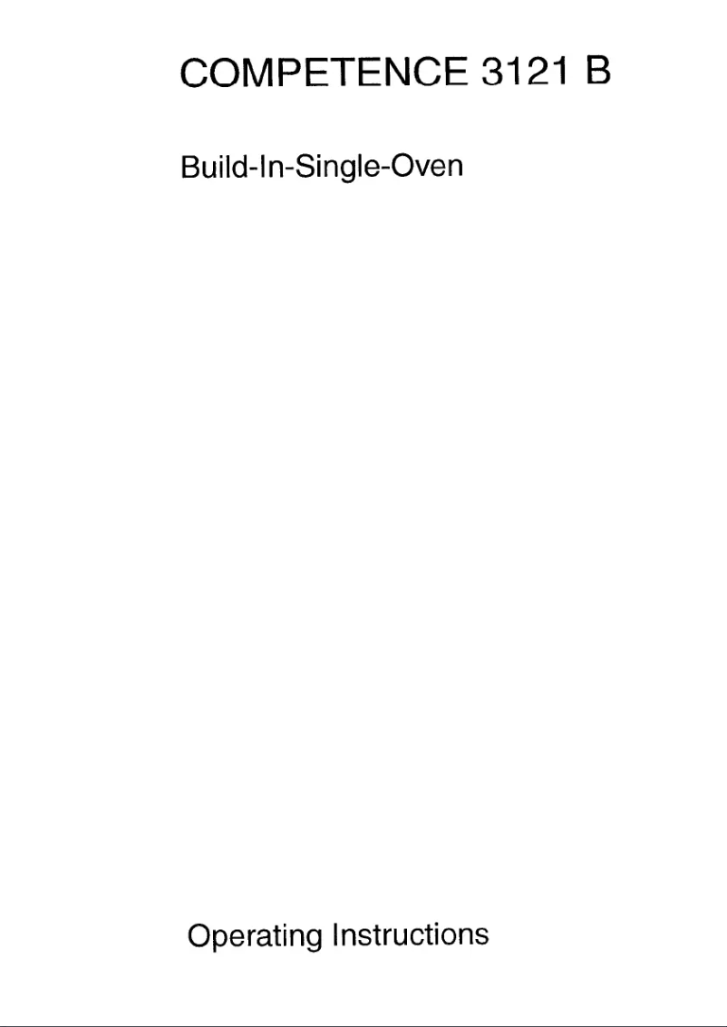 Page n°1 - Manuel utilisateur AEG Competence 3121 B d