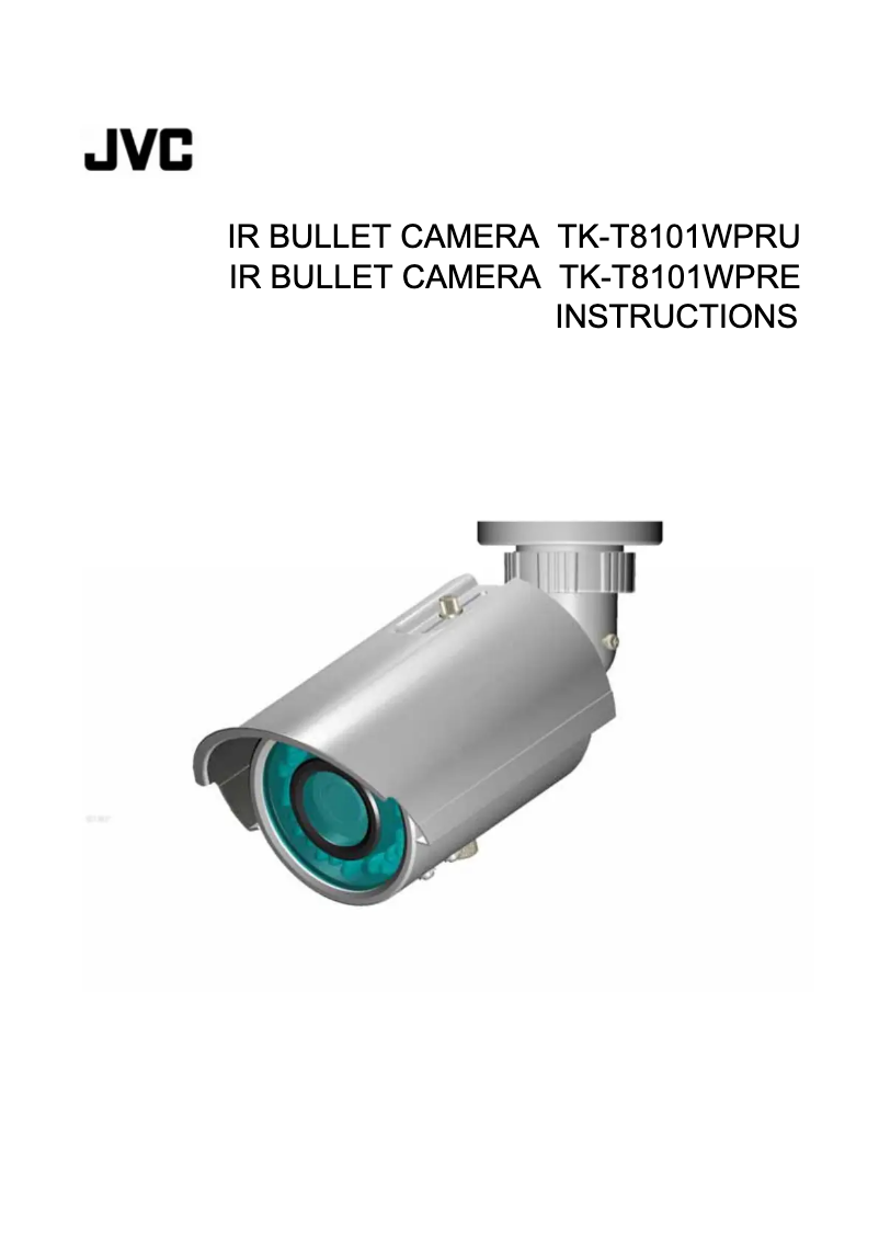 Page 1 of the manual User Manual JVC TK-T8101WPRU