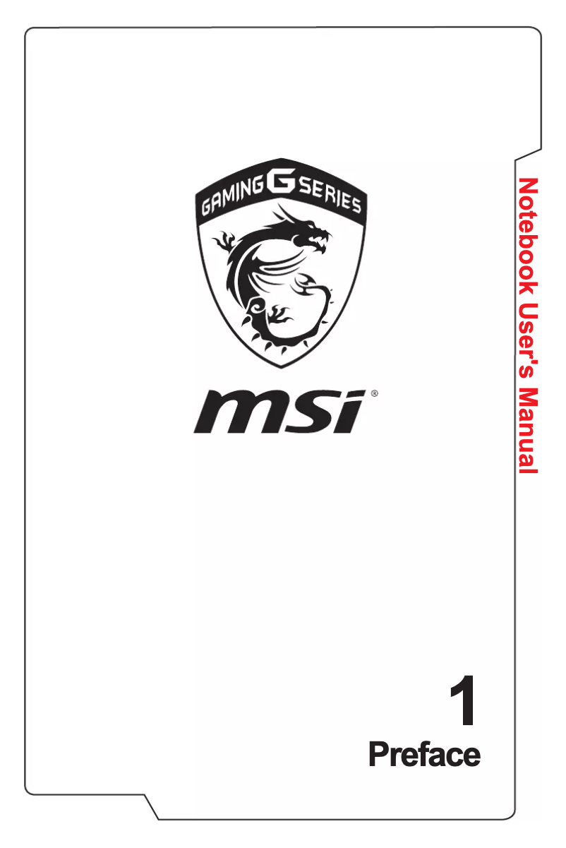 Page 1 de la notice Manuel utilisateur MSI Titan GT83VR