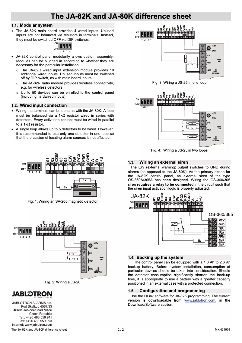 Image de la première page du manuel de l'appareil JA-82K OASIS