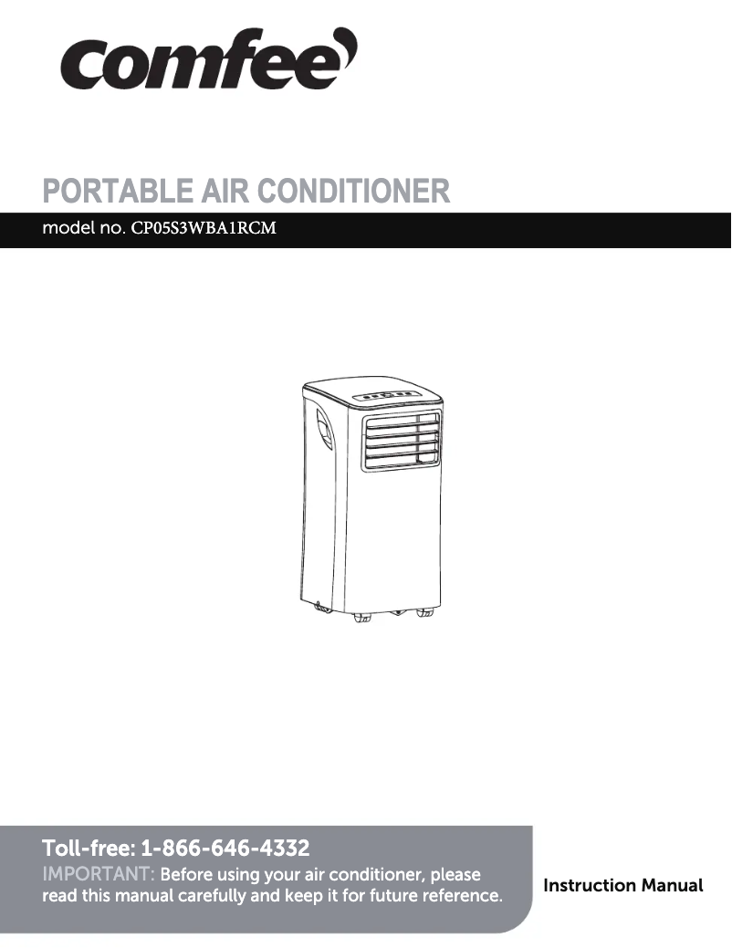 Image de la première page du manuel de l'appareil CP05S3WBA1RCM