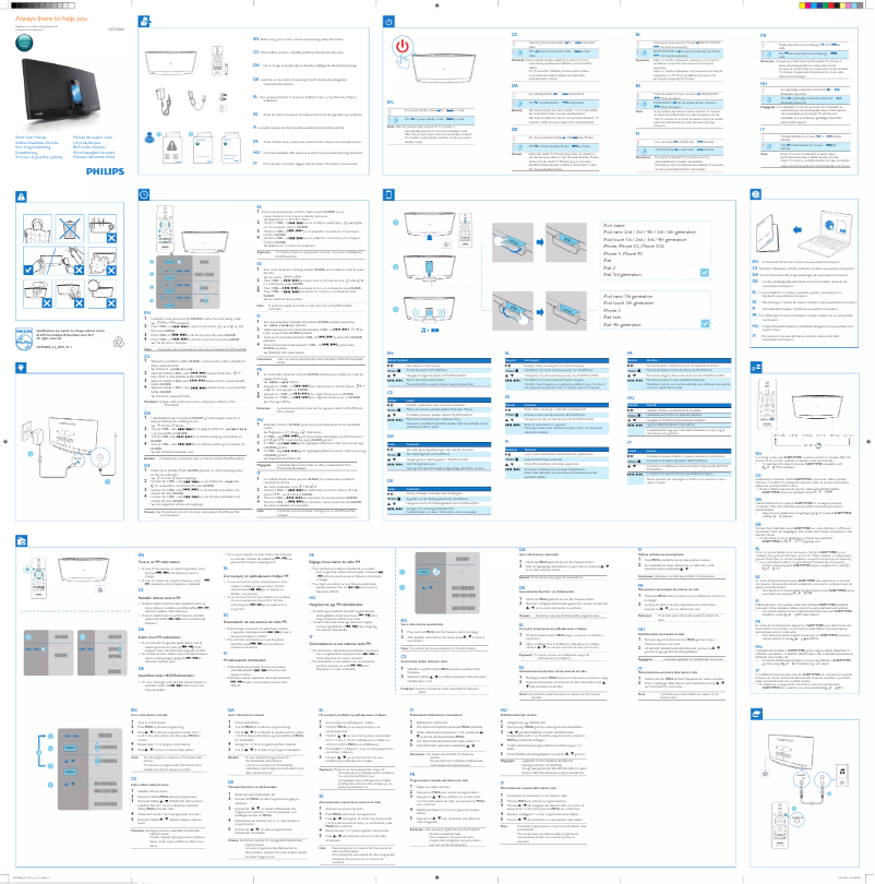 Page 1 de la notice Manuel utilisateur Philips DCM2260