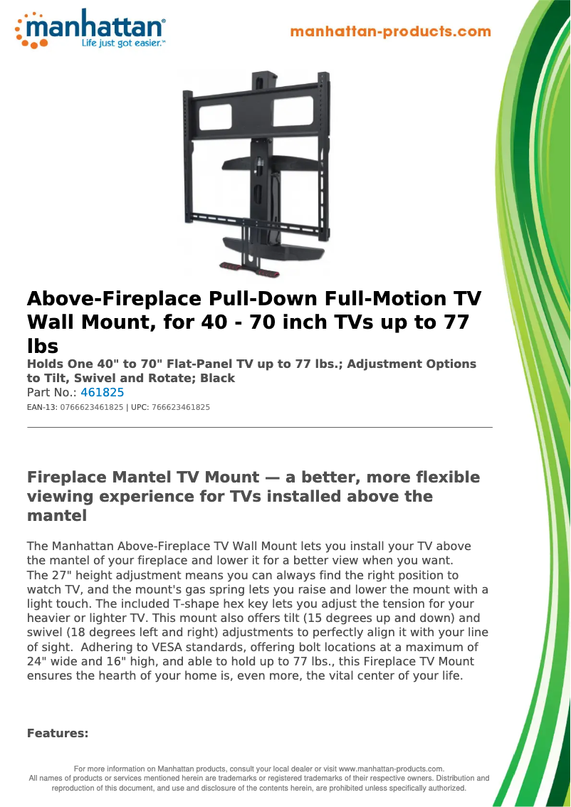 Page n°1 - Fiche technique Manhattan 461825