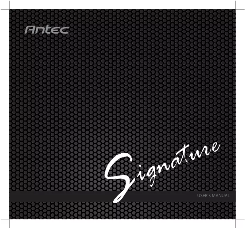 Página 1 del manual Manual de usuario Antec Signature 650