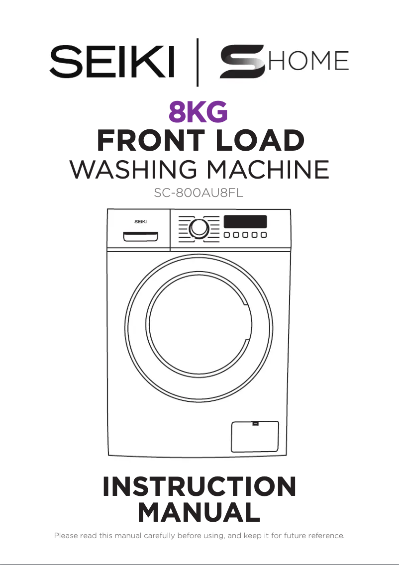Page 1 de la notice Manuel utilisateur Seiki SC-800AU8FL