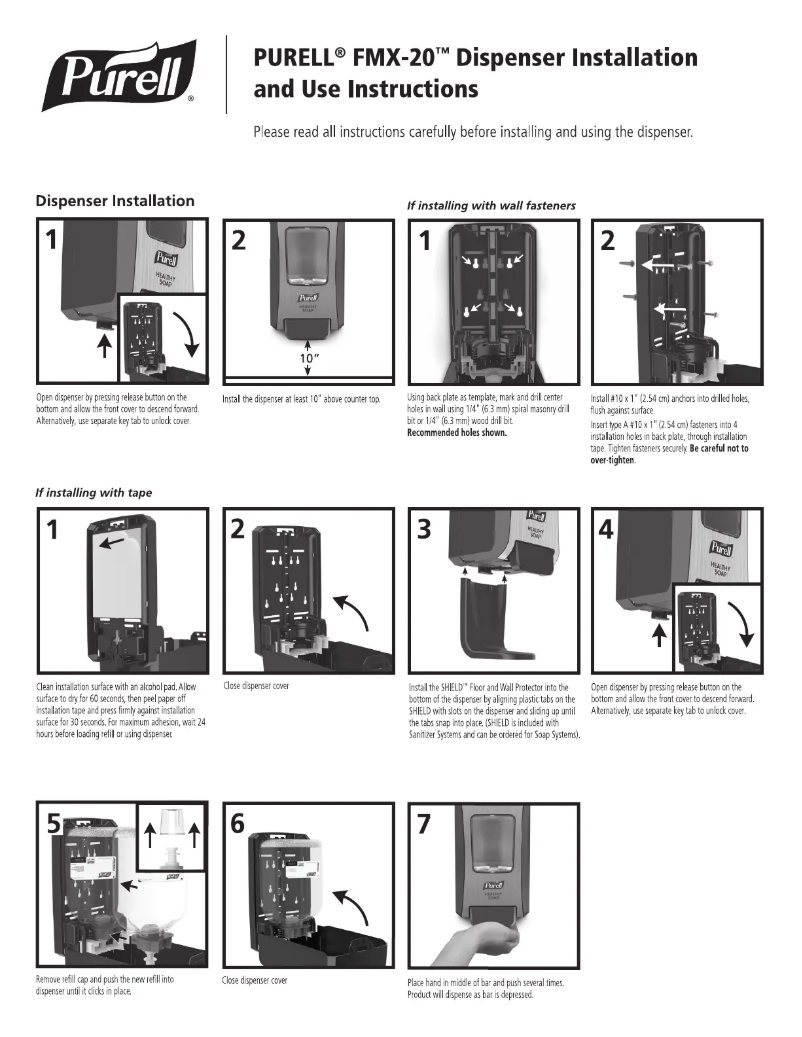 Image de la première page du manuel de l'appareil Healthy Soap FMX-20