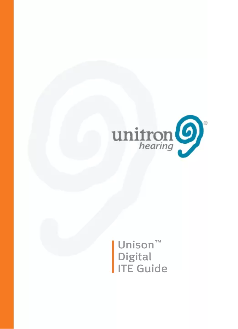 Page n°1 - Manuel utilisateur Unitron Unison Digital ITE