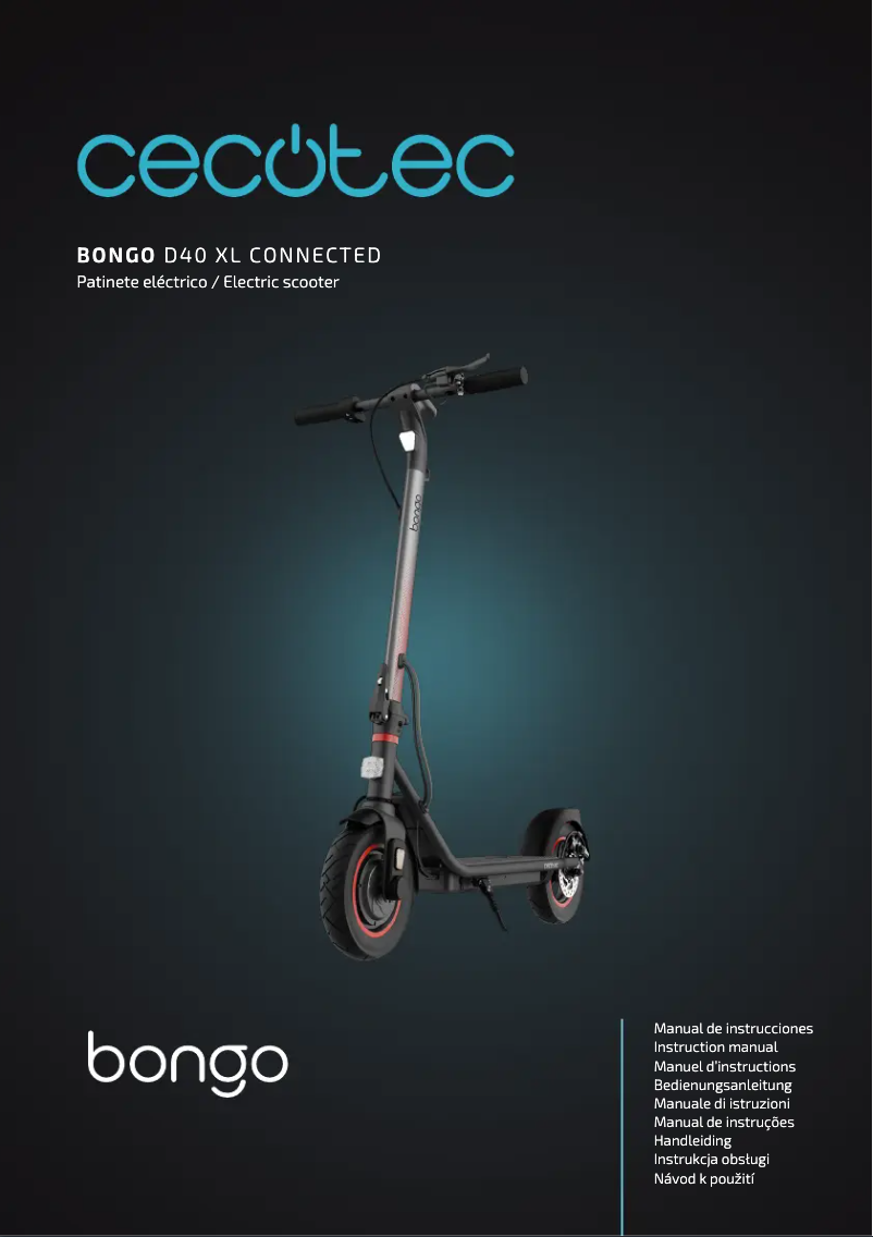 Image de la première page du manuel de l'appareil Bongo D40 XL Connected