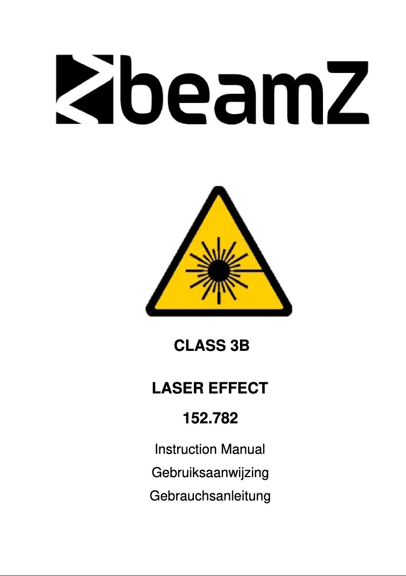 Page n°1 - Manuel utilisateur BeamZ Hyperion 152.782
