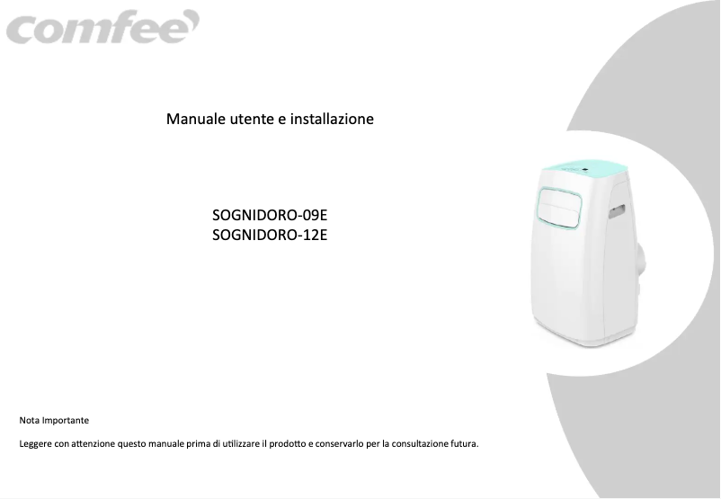 Page n°1 - Manuel utilisateur Comfee SOGNIDORO-12E