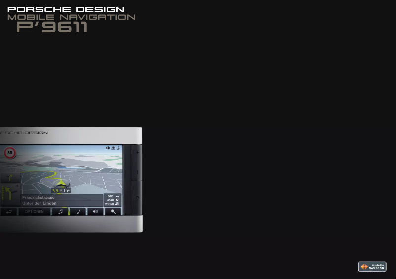 Image de la première page du manuel de l'appareil Porsche Design P9611