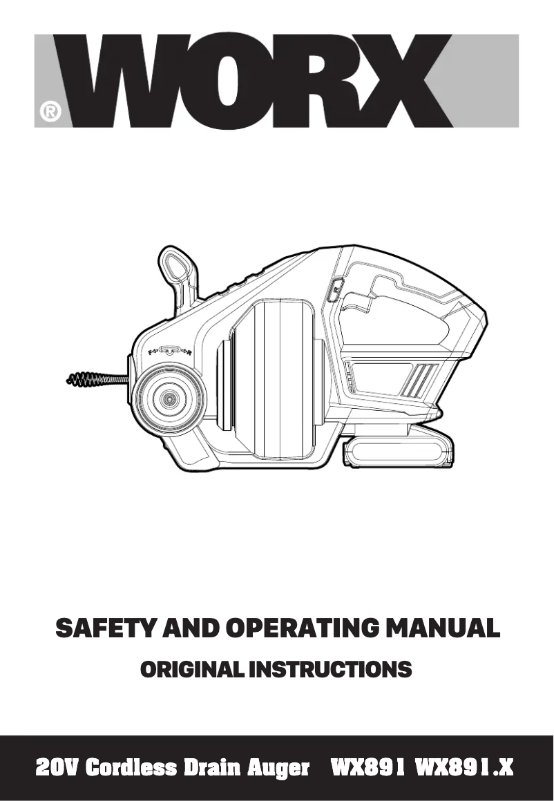 Page n°1 - Manuel utilisateur Worx WX891