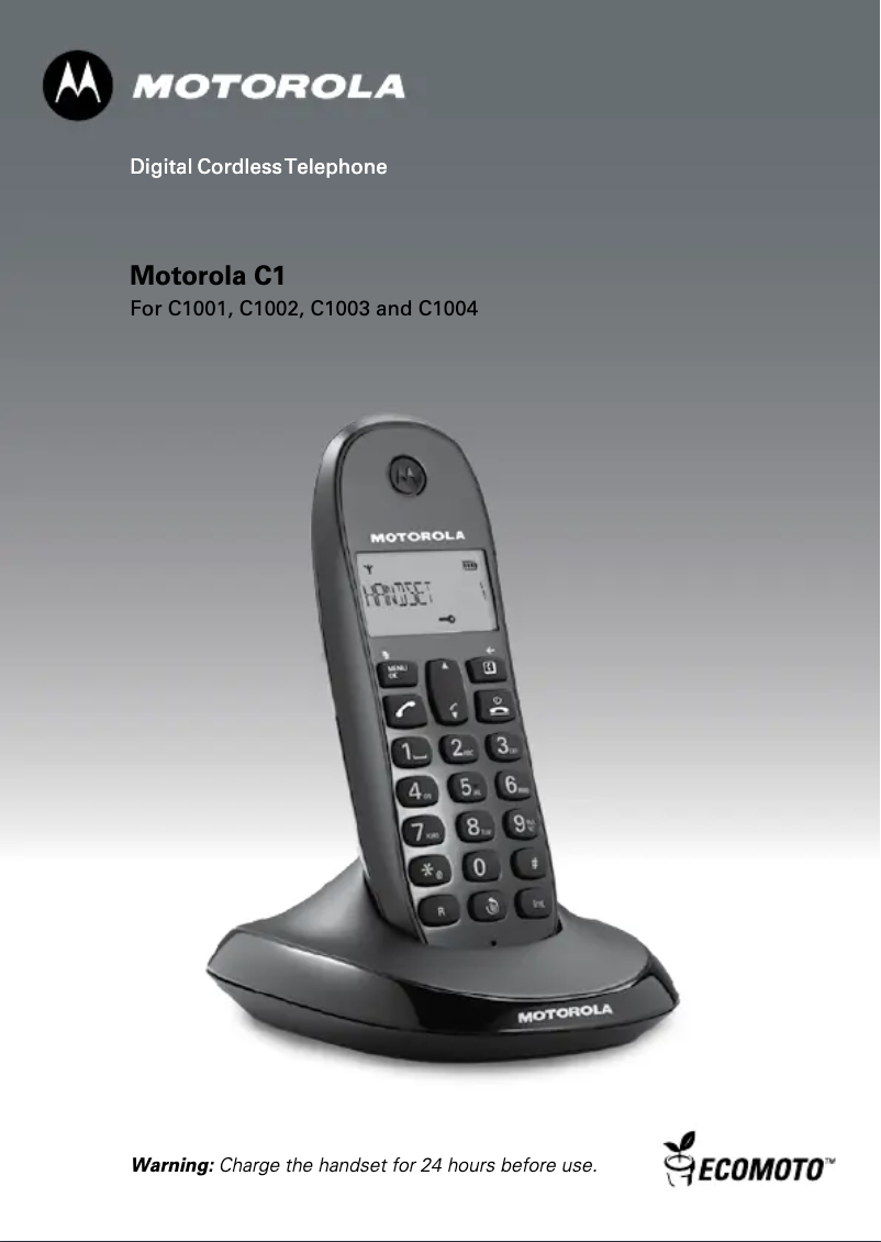 Página 1 del manual Manual de usuario Motorola C1001