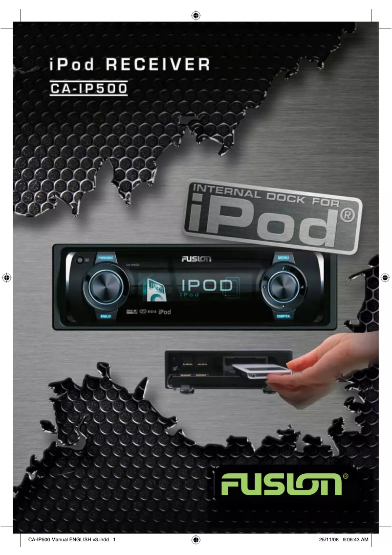 Image de la première page du manuel de l'appareil iPod CA-IP500