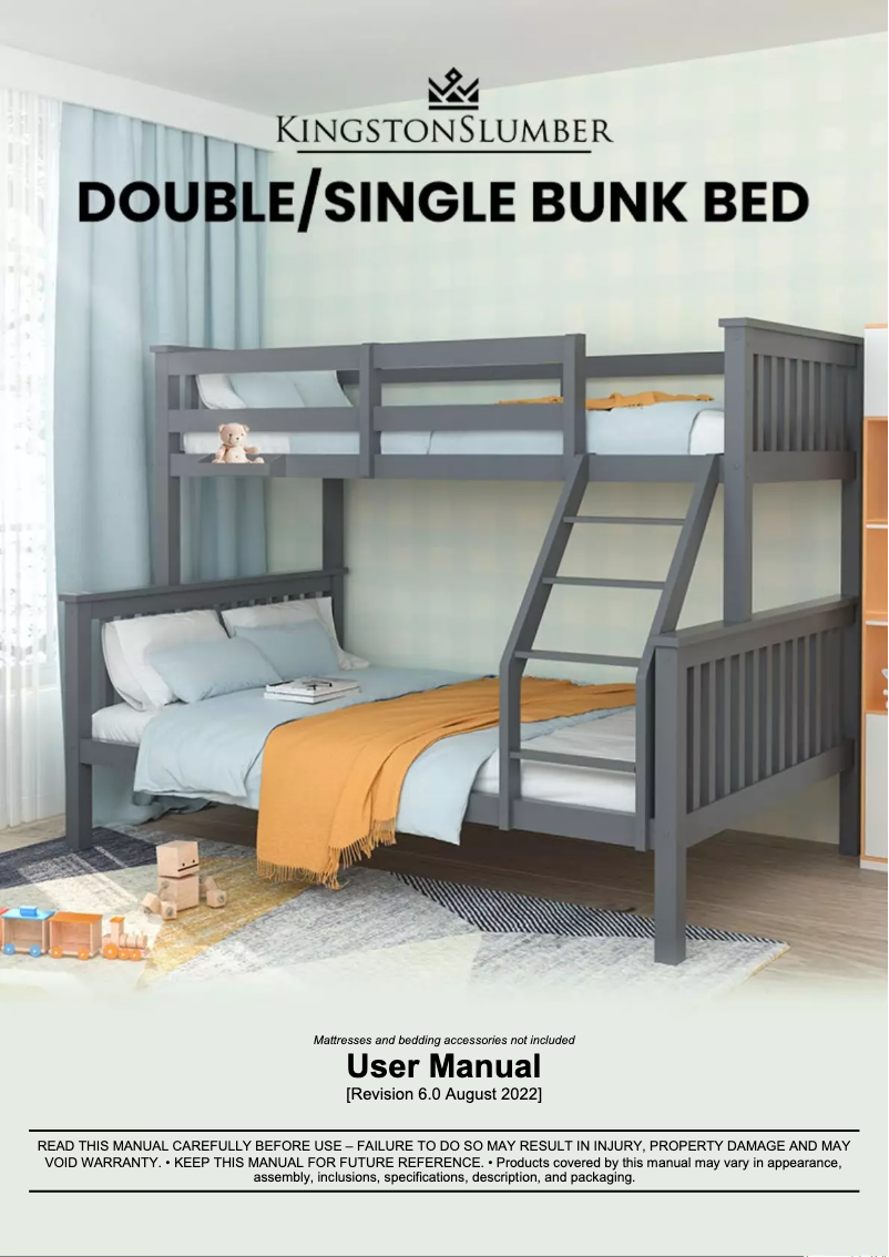 Page 1 de la notice Manuel utilisateur Kingston Slumber FURBBDKNGA12VG