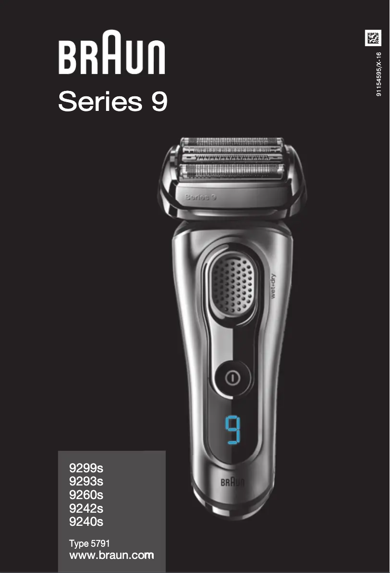 Image de la première page du manuel de l'appareil Series 9 9242S