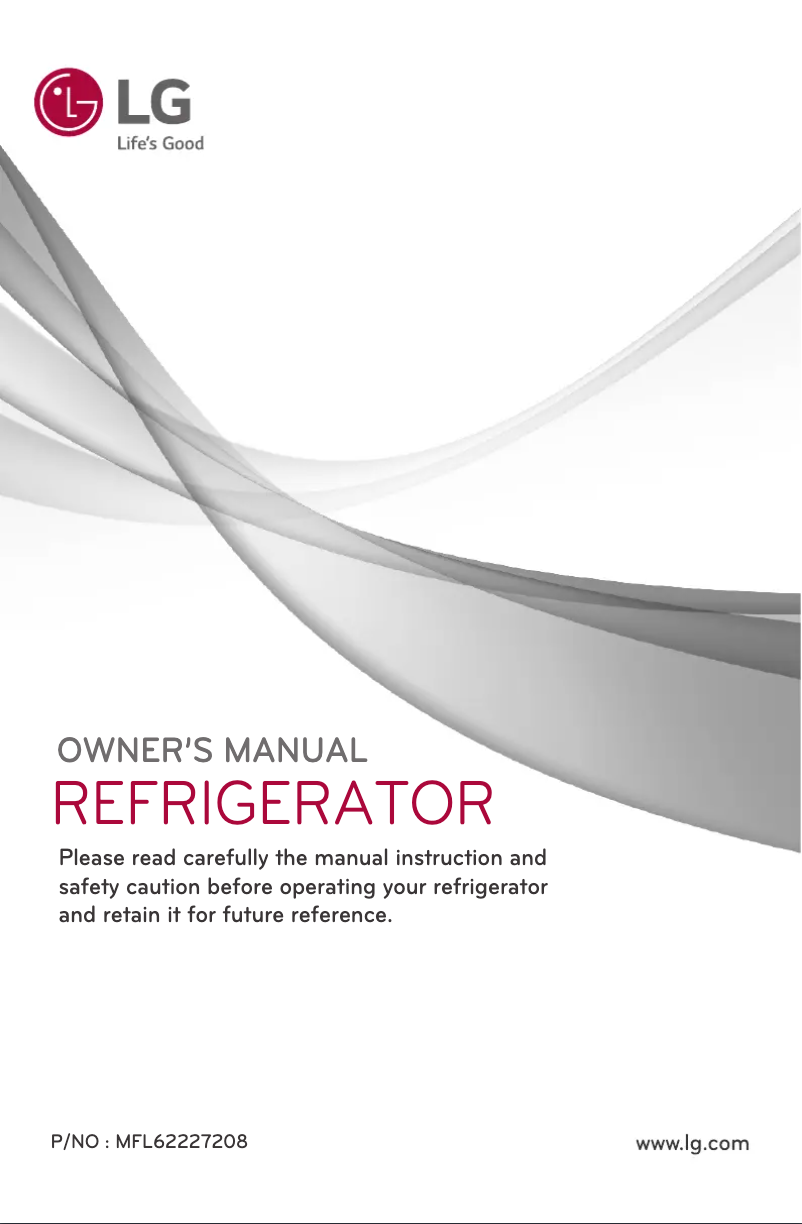 Page 1 de la notice Manuel utilisateur LG GL-E322RPVL