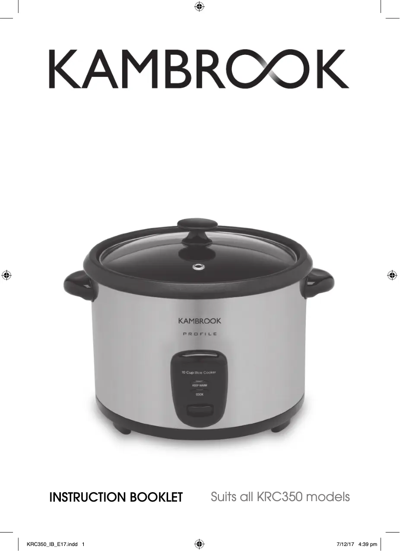 Page 1 de la notice Manuel utilisateur Kambrook Profile KRC350