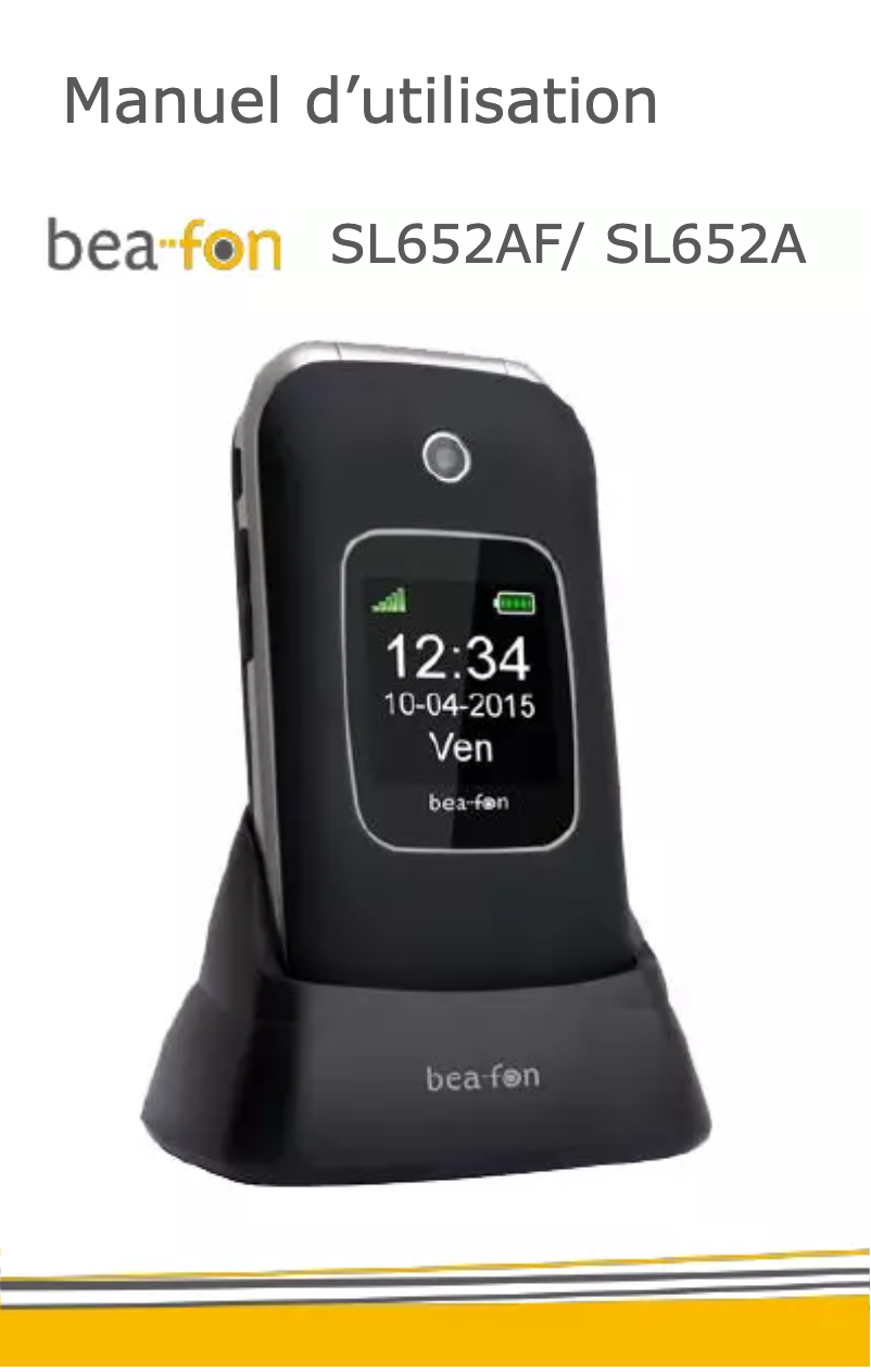 Image de la première page du manuel de l'appareil SL652A