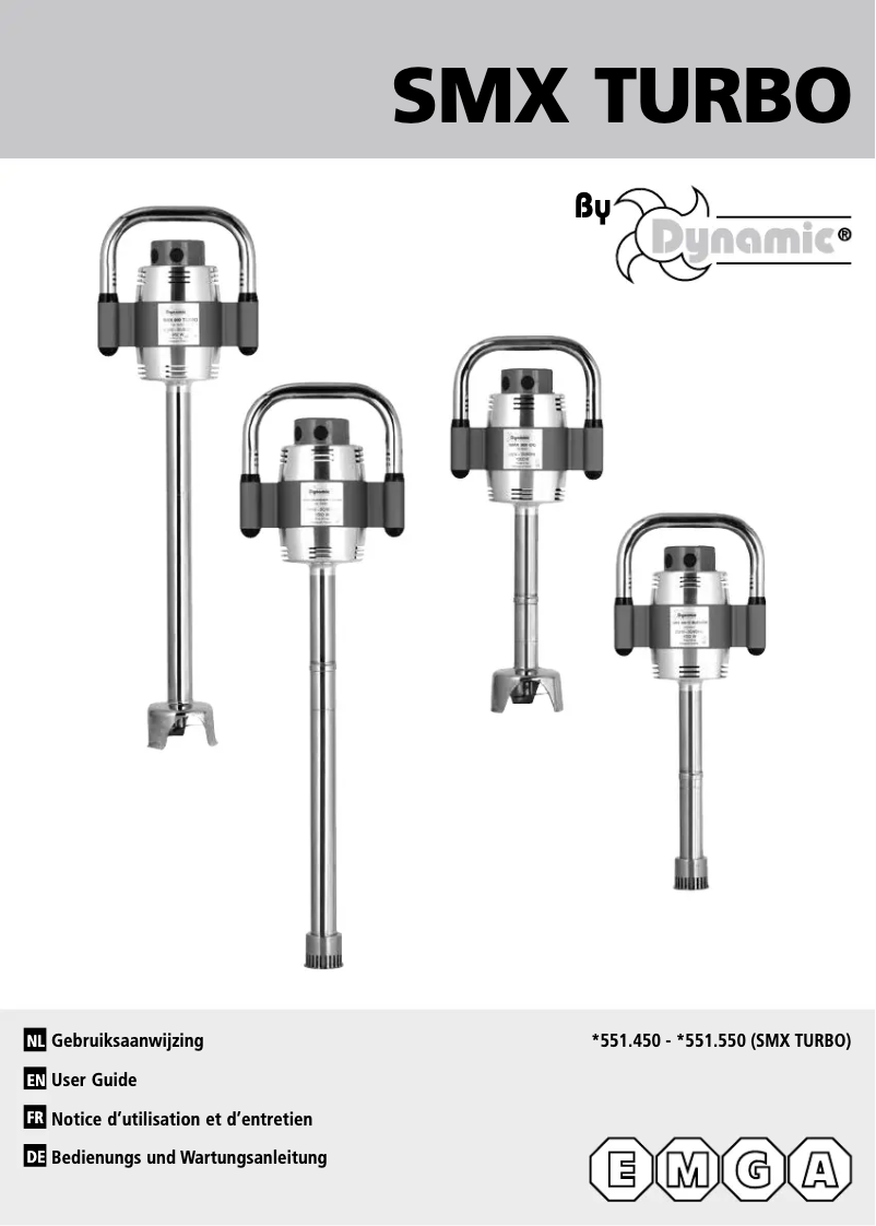 Page 1 de la notice Manuel utilisateur Dynamic SMX 551550