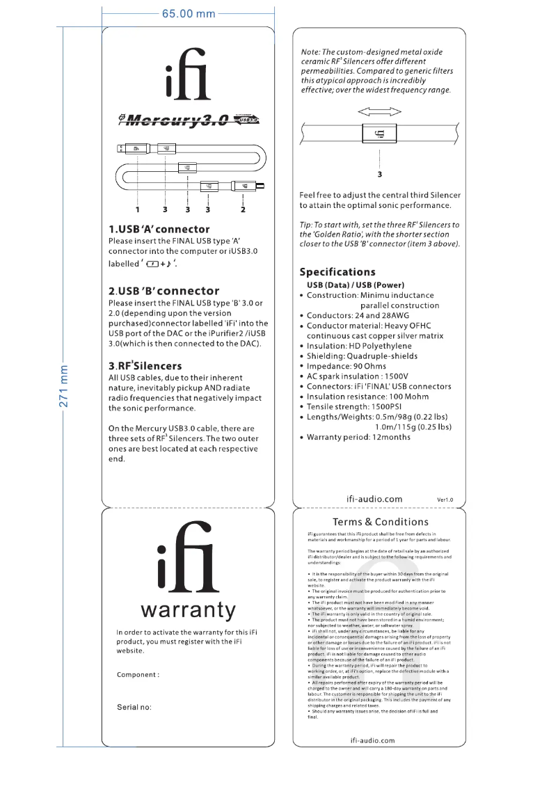 Image de la première page du manuel de l'appareil Mercury3.0