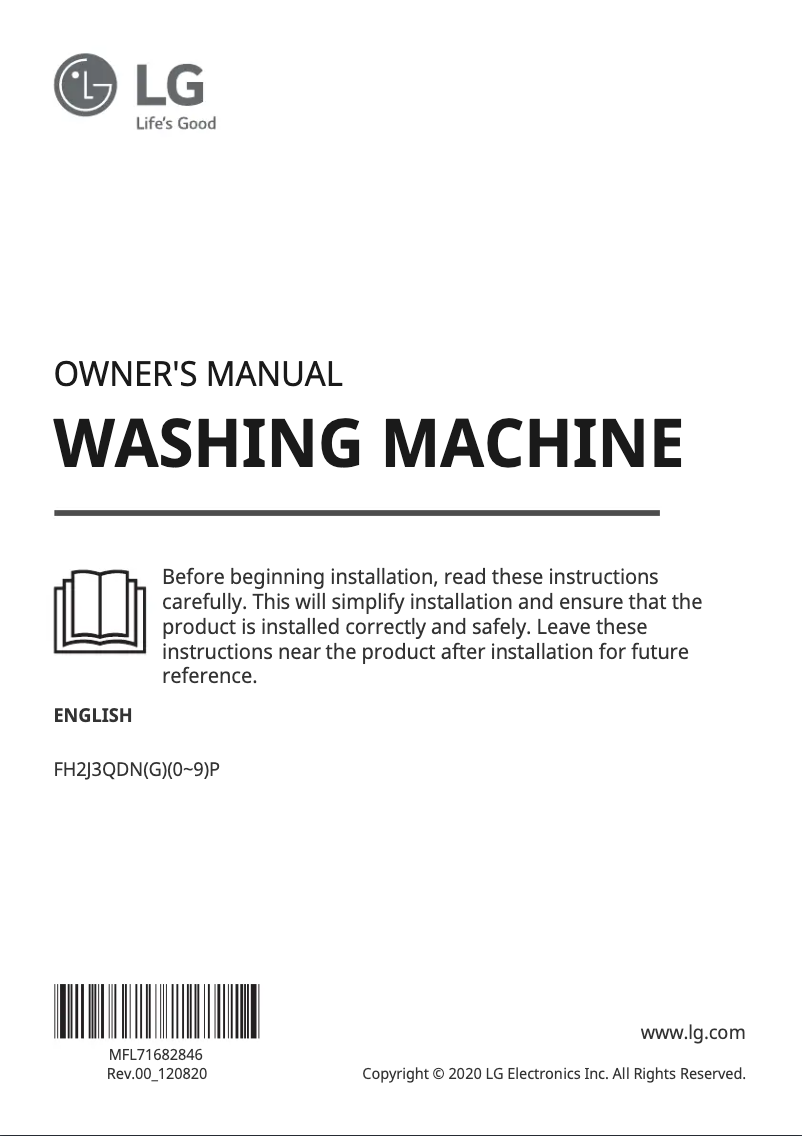 Página 1 del manual Manual de usuario LG FH2J3QDNG5P