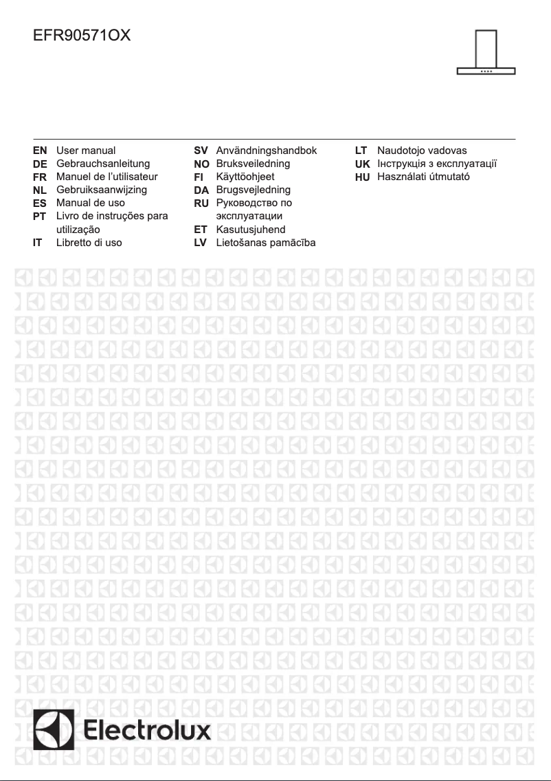 Page 1 de la notice Manuel utilisateur Electrolux EFR90571OX