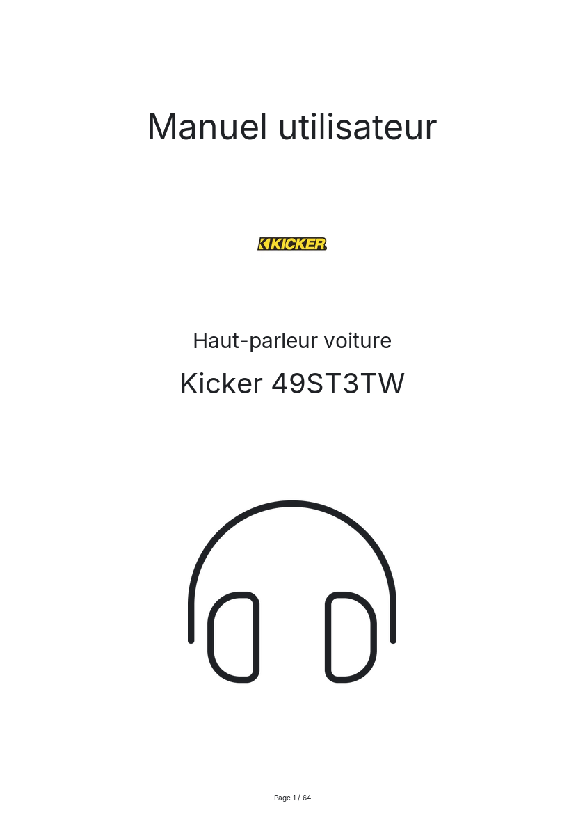 Image de la première page du manuel de l'appareil 49ST3TW