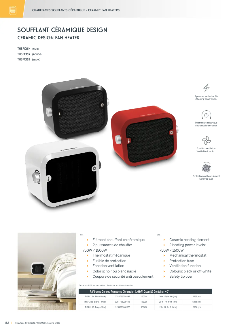 Image de la première page du manuel de l'appareil THSFC15R