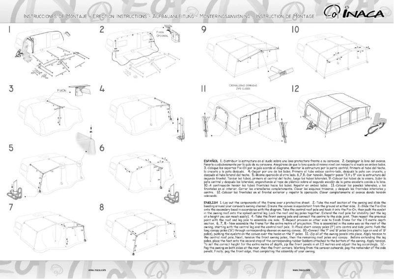 Página 1 del manual Manual de usuario Inaca Stela 350