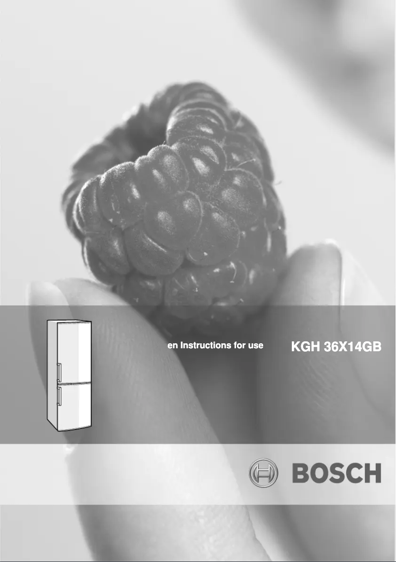 Page n°1 - Manuel utilisateur Bosch KGH36X14GB