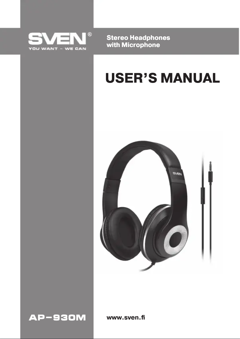 Image de la première page du manuel de l'appareil AP-930M