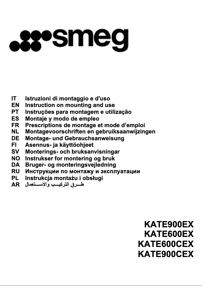 Page n°1 - Brochure Smeg KATE900CEX