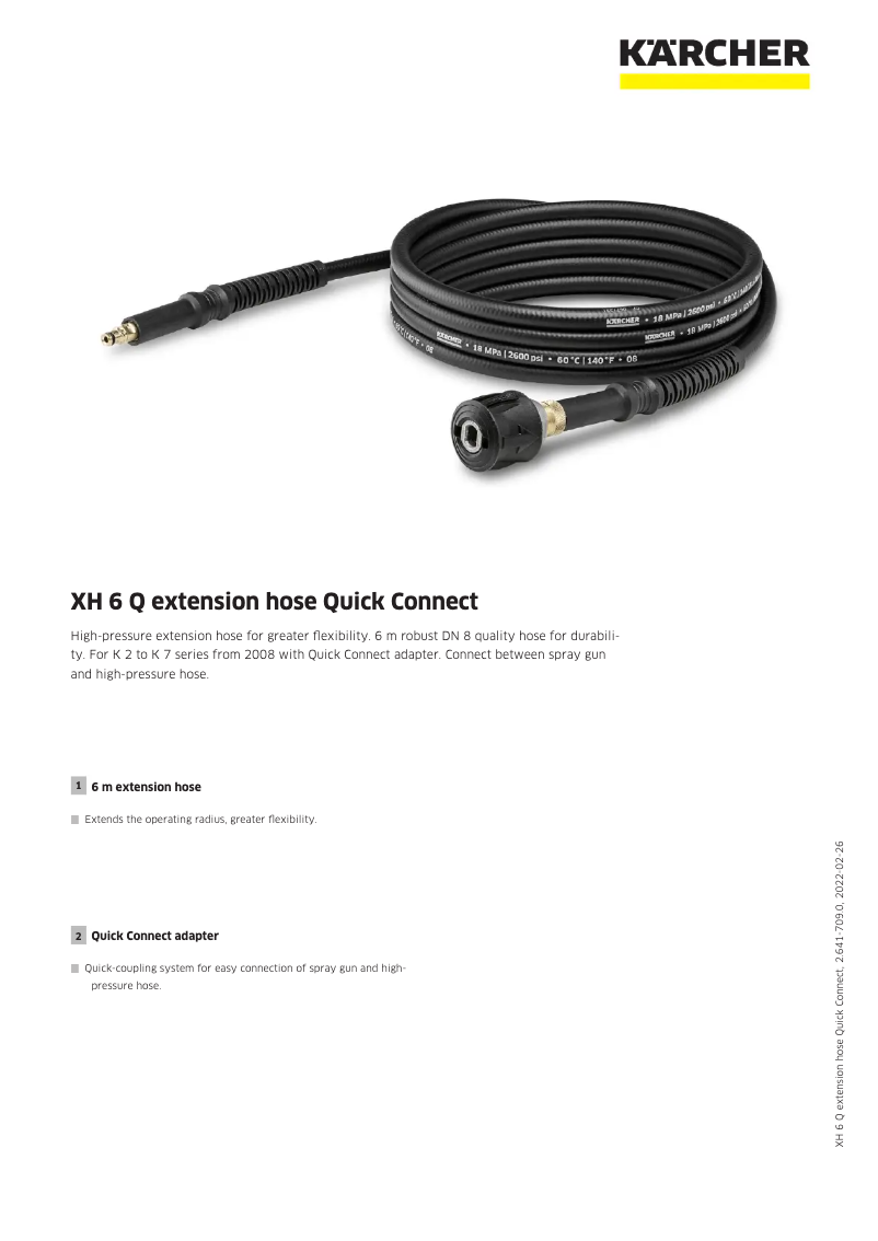 Image de la première page du manuel de l'appareil XH 6 Q Quick Connect