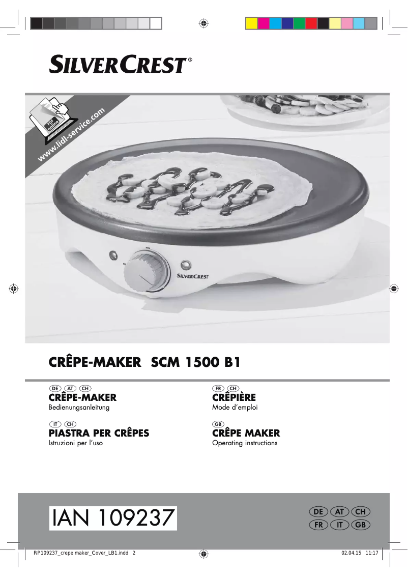 Image de la première page du manuel de l'appareil SCM 1500 B1