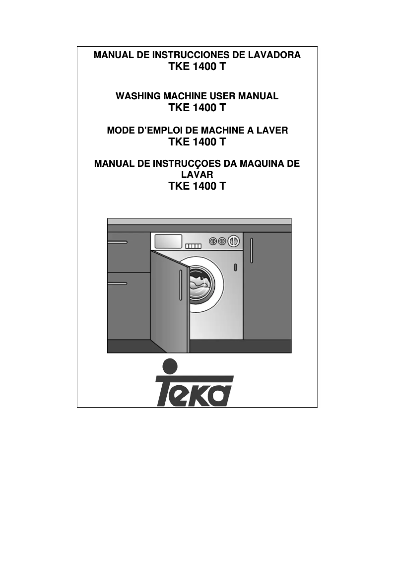Page n°1 - Manuel utilisateur Teka TKE 1400 T